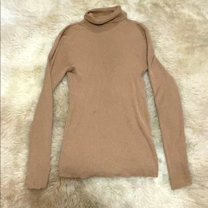 Tan Turtleneck